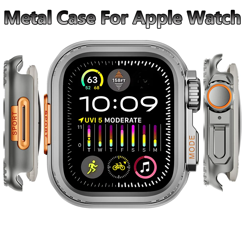 Металлический Чехол Для Часов Apple Watch Защитный Бампер Из Нержавеющей Стали