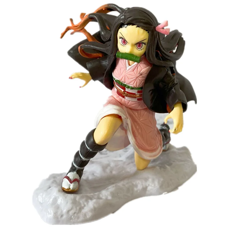 

Anime Demon Slayer Kimetsu Yaiba Kamado Tanjirou Nezuko PVC Action Figurines Model Agatsuma Zenitsu Warrior Toys Ornament