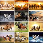 Набор для алмазной вышивки Стразы, картина 5D сделай сам с изображением лошади, мозаика, вышивка крестиком, ручная работа, подарок, украшение для дома