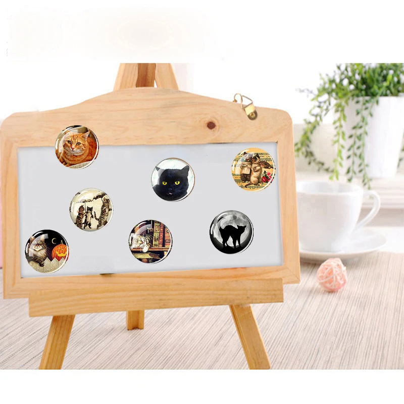 Милый Котик магнит на холодильник животные Мультяшные картинки магниты домашний