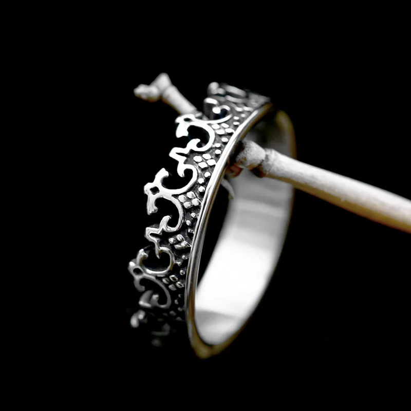 Мужское и женское кольцо с короной BEIER из нержавеющей стали в стиле панк 2024