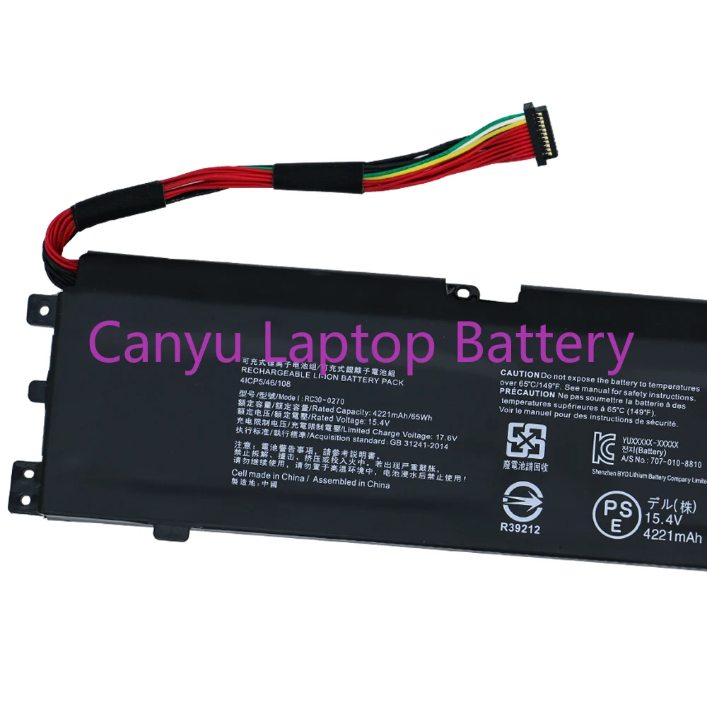RZ09-0270 Аккумулятор для ноутбука Razer Blade 15 Base Stealth 2018 RC30-0270 RZ09-03006 4 в 65 Втч |