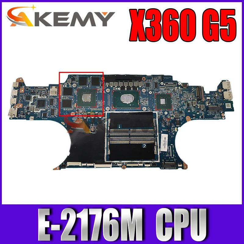 

L49202-601 L49202-001 For HP Zbook Studio X360 G5 EB1050 G1 Laptop Motherboard W/ E-2176M DA0XW1MBAI1 Mainboard 100% working