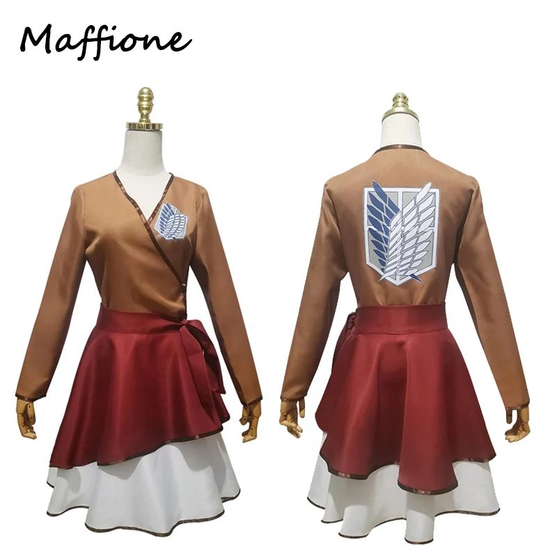 

Attack on Titan Eren Jaeger Cosplay Anime Survey Corps Costume Lolita Dress Outfits Women Skirts Halloween Party Disguise Suits