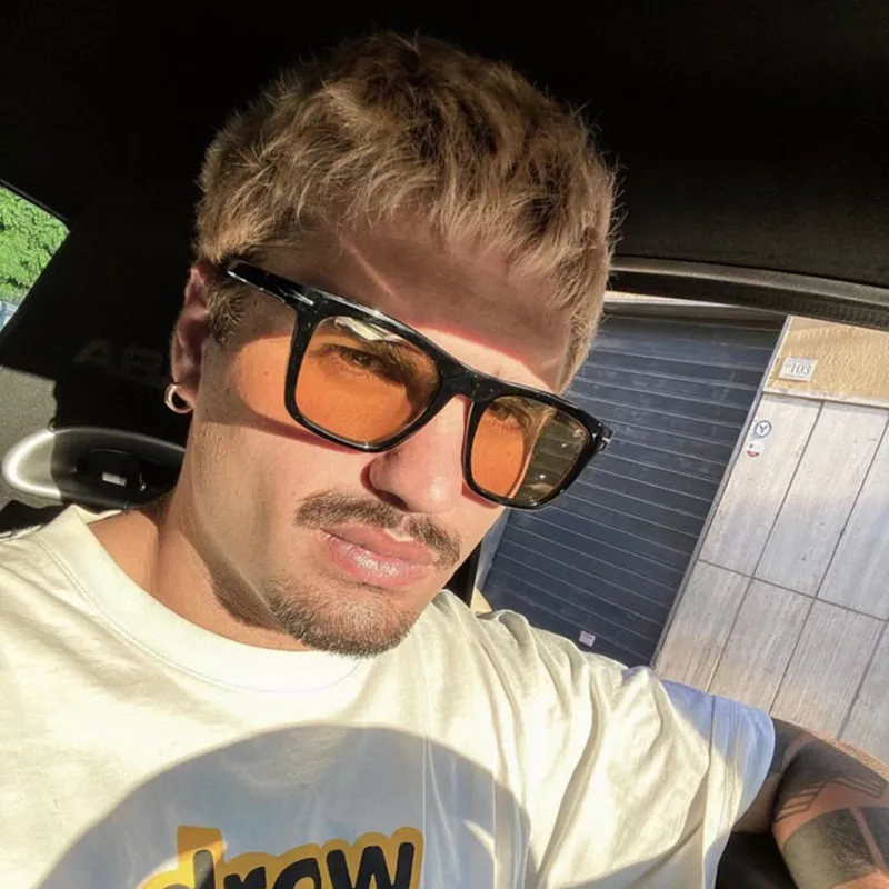 

2022 New Fashion Nail Sunglasses For Men Retro Trend Brand Designer Square Simple Female Male Vintage Sun Glasses