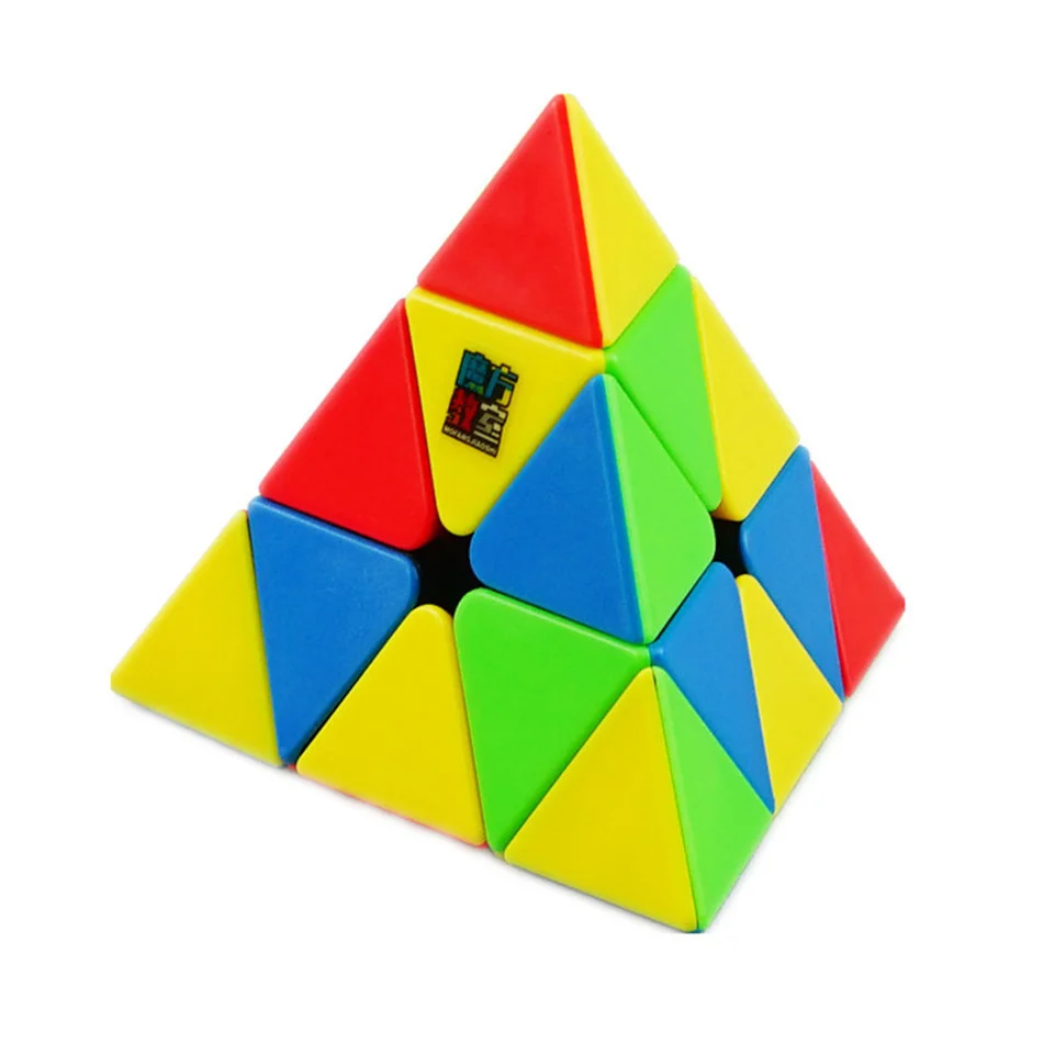 

Moyu Meilong 3x3 Пирамида Нео Куб без наклеек скоростной магический куб обучающие игрушки для детей подарок игрушка