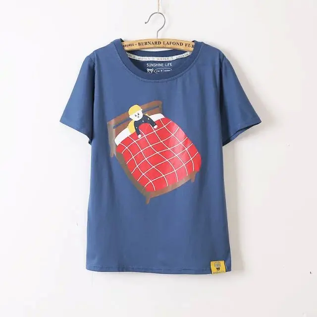 

2018 Cotton Fashion print women tshirt t-shirts tops new T Shirt Women