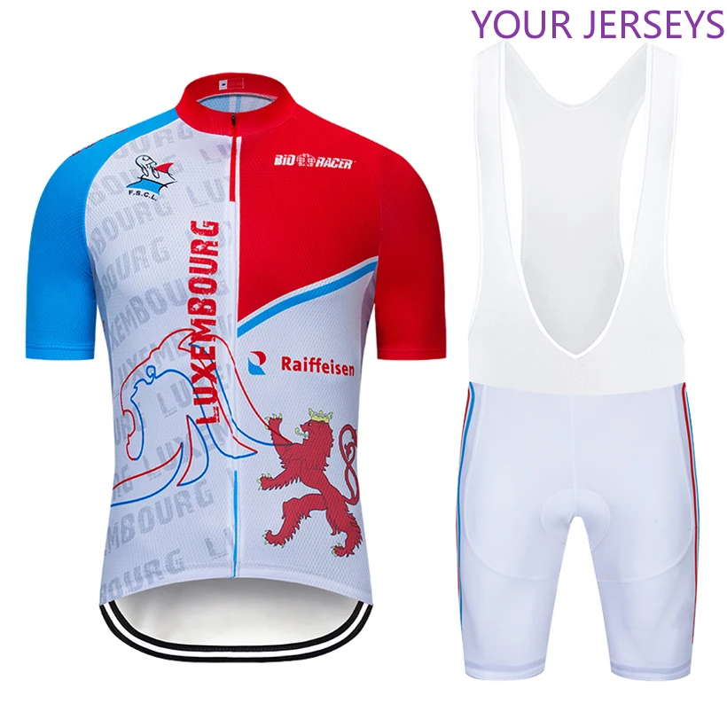 

2020 New LUXEMBOURG TEAM cycling jersey 9D pad Bike shorts set quick dry Ropa Ciclismo Mens pro BICYCLING Maillot Culotte wear