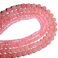 natural jewelry making round loose bead pink crystal beads pick size 4 6 8mm diy charms for bracelet handmade