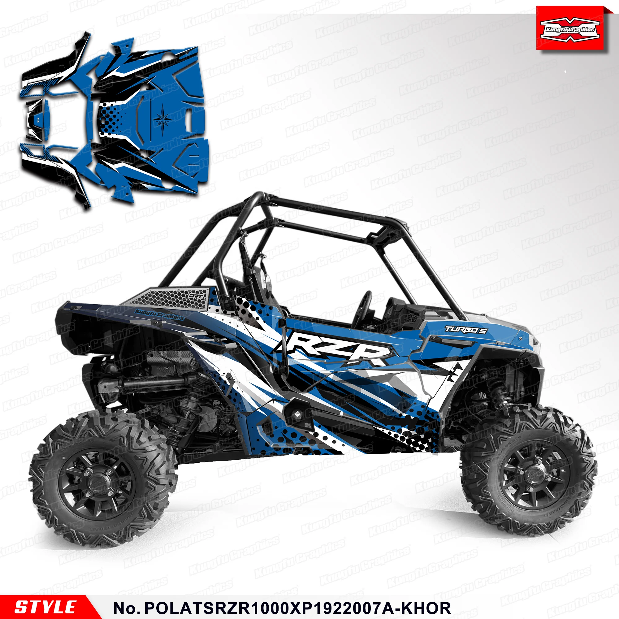 Графическая наклейка HUMAART для Polaris TURBO S RZR XP 1000 2019 2020 2021 2022 POLATSRZR1000XP 1922007 А-КООР