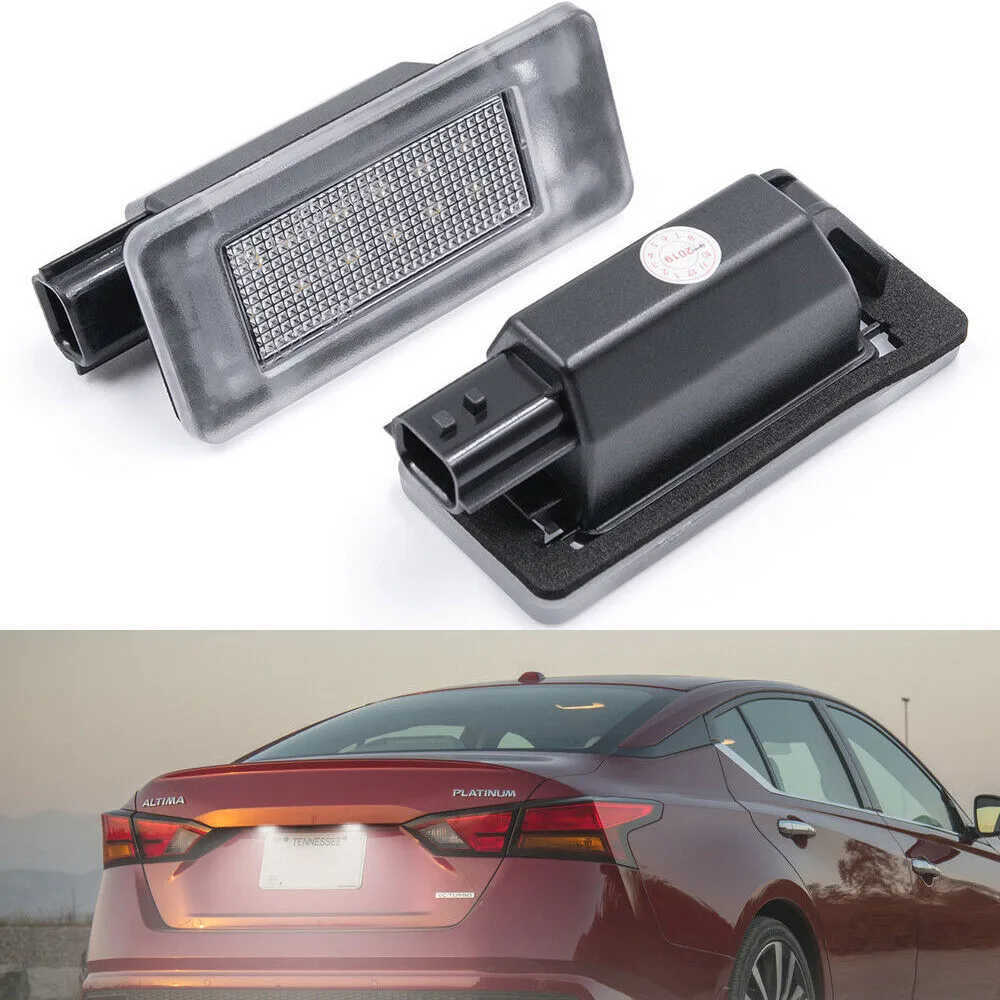 

2Pcs Canbus Car LED License Number Plate Lamp Tail Light For NISSAN Serena C27 2016 Altima Paltinum 2019 Error Free Xenon White