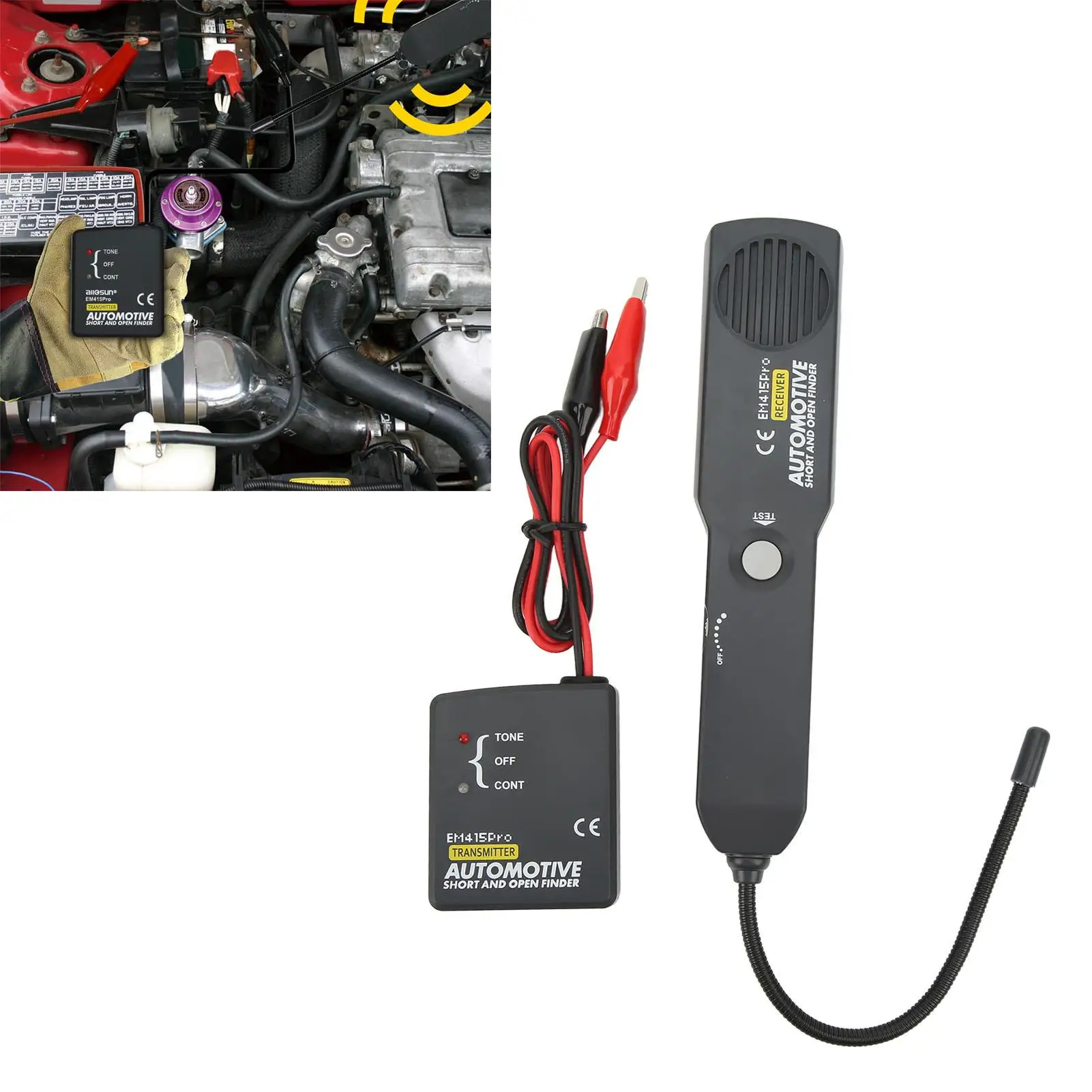 Обнаружитель неисправностей цепи Высокочувствительный гибкий датчик em415pro