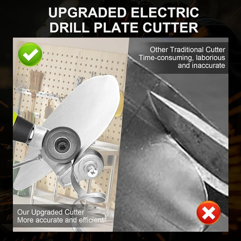 Электрическая дрель резак для пластин насадка сверла с адаптером листового