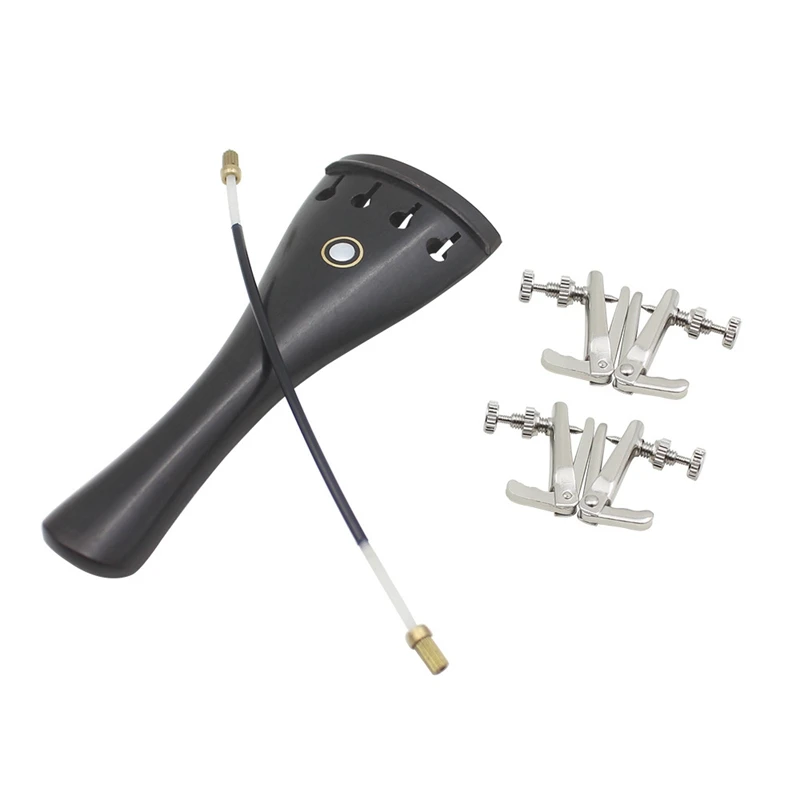 

HOT Set Instrument Tailpiece+Tail Rope+Fine-Tuning For 3/3 4/4 Violin Parts