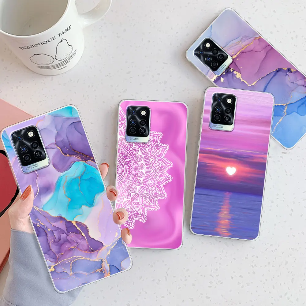 Для Infinix Note 10 Pro NFC чехол прозрачная Противоударная Мягкая силиконовая задняя