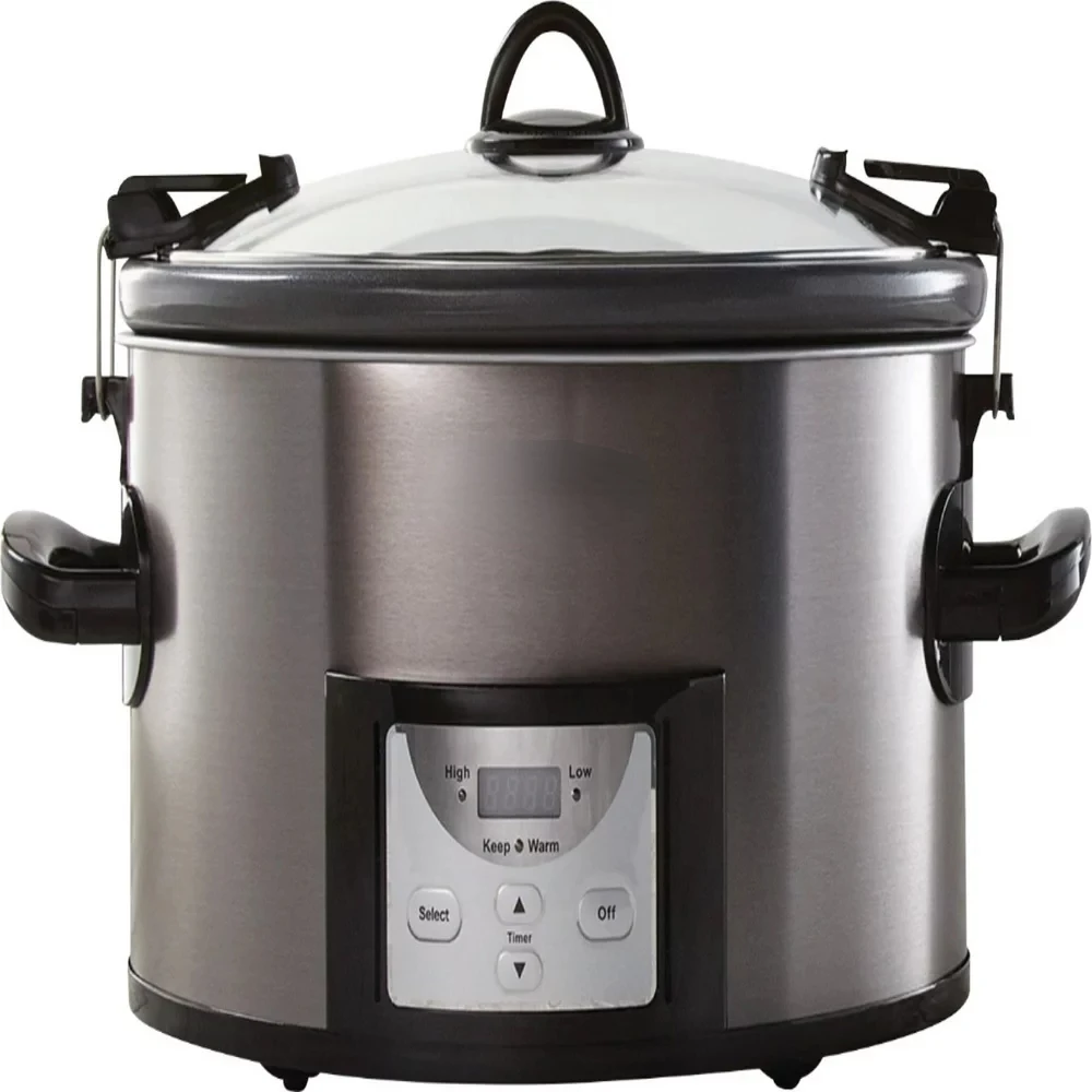 

7-Quart -to-Clean Cook & Carry™ Slow Cooker, Black Stainless Steel