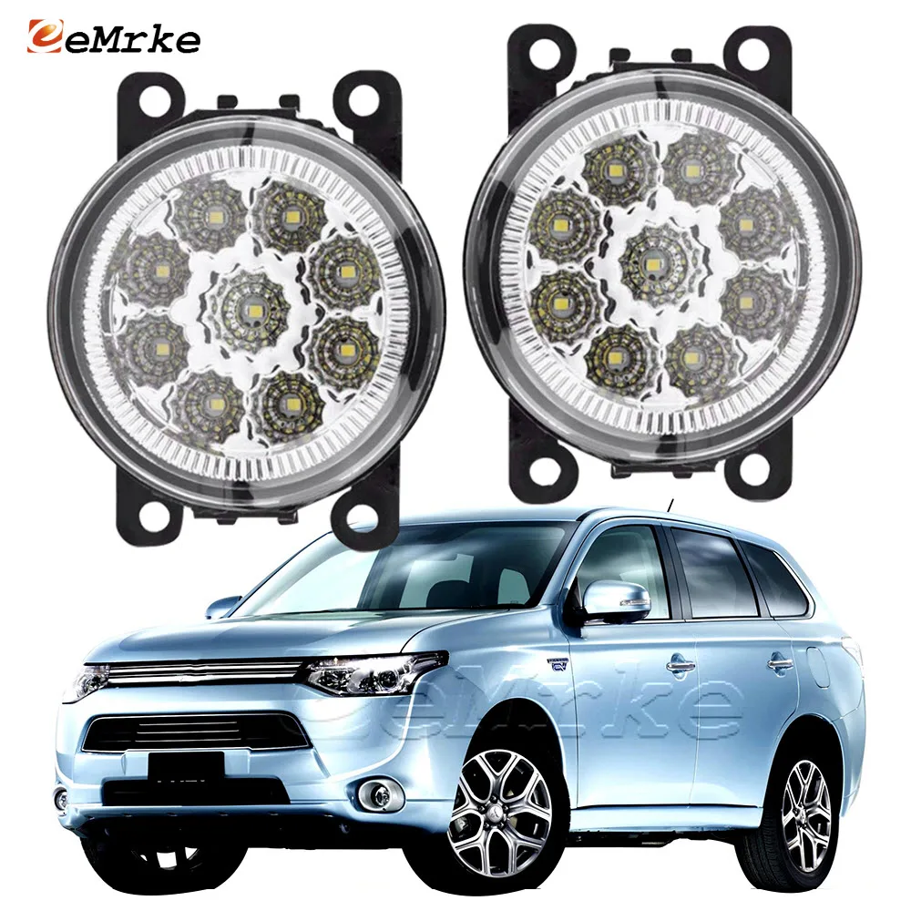 

Передняя противотуманная фара в сборе для Mitsubishi Outlander GG_W/GF_W ZJ 2013 2014 2015, светодиодные противотуманные фары, дневные ходосветильник огни, Стайлинг автомобиля