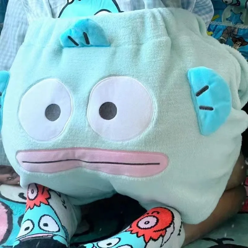 

Kawaii Sanrio Anime Embroidered Shorts Hanyodon Loose Casual Pajama Pants Female Student Gift Summer Cool Pajamas