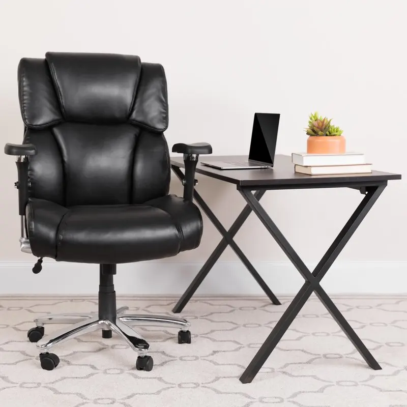 

Series 24/7 Intensive Use Big & Tall 400 lb. Rated Black LeatherSoft Executive Lumbar Ergonomic Office Chair