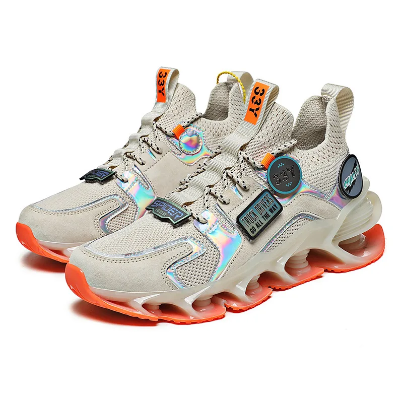 

Summer Mesh Blade Shoes 2022 New Trendy Shoes Breathable Casual Running Sneakers Sweat-Absorbant Casual Shoes Anti-Odor 040