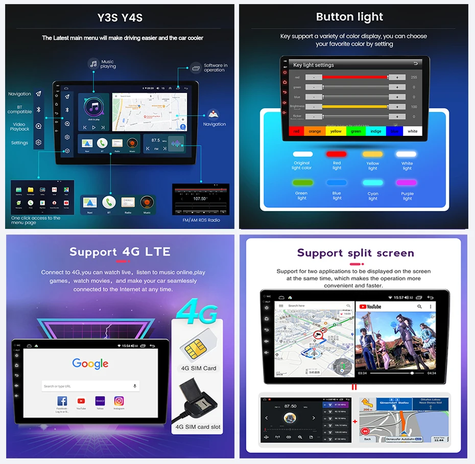 2 Din Android Автомобильные считыватели видео BT GPS-навигация для Peugeot 307 2004-2013 Carplay Радио