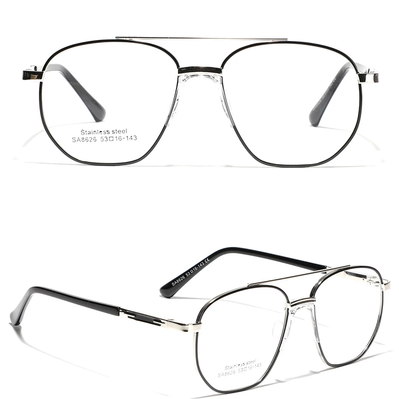 YOOSKE модные очки для женщин пилот двойная балка большая оправа Универсальные