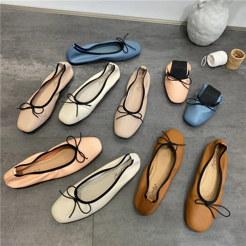

Maogu Women Fashion Flat Ballet Shoe Female Casual Slip on Loafers Zapatos Mujer 2023 New Summer Flats Ballerina Office Shoes 40