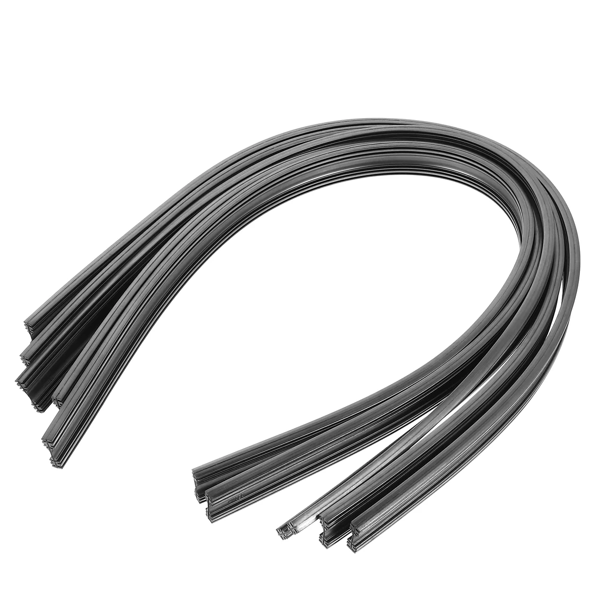 

5 Pairs Adhesive Strip Rubber Frameless Wiper Blades Inserts Refill Windshield Refills Car Replacement Wipers Windscreen