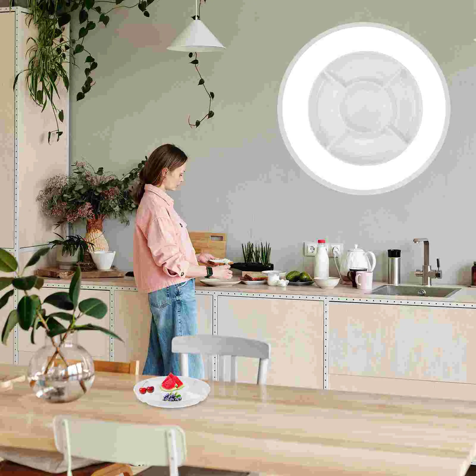 

Serving Tray Divided Plate Appetizer Dish Melamine Fruit Snack Platter Party Forcandy Trays Plates Dishes Nuts Compartment Dip