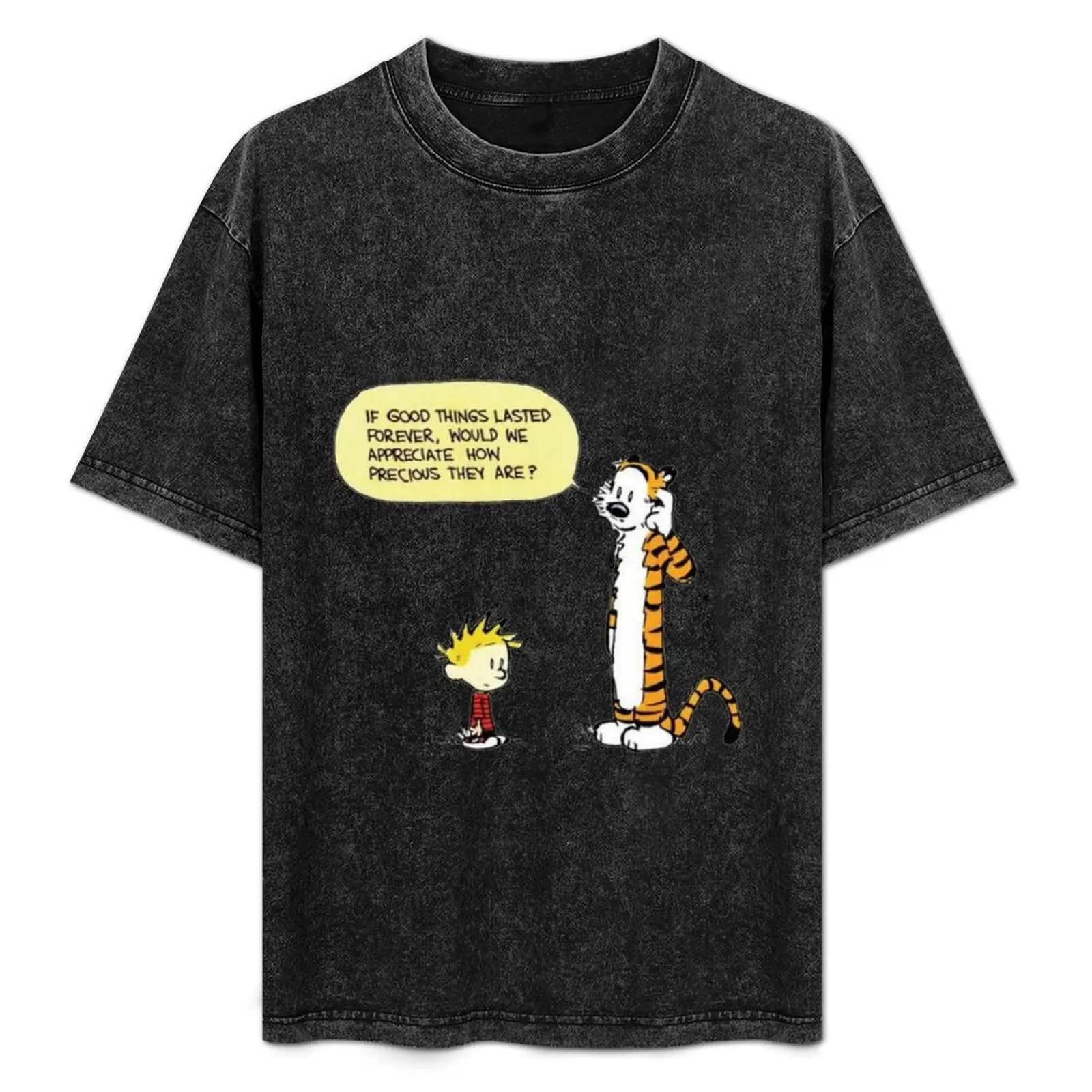 Calvin Hobbes and комикс мультфильм забавный милый тигр футболка zzzx