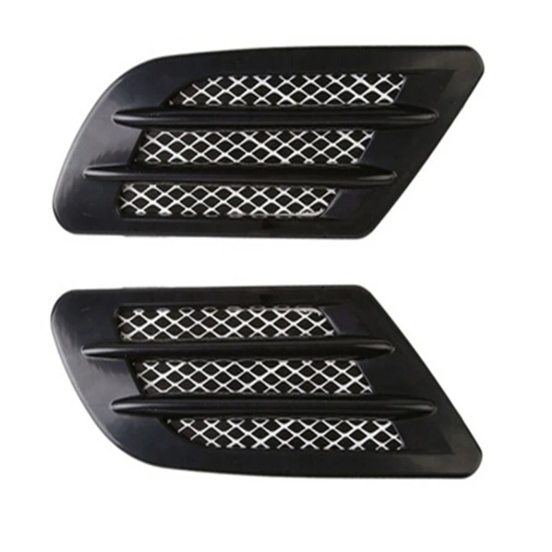 

1pair Decorative Wind Nets Artificial Side Air Vents Fake Air Vents Artificial Air Outlets Car Decoration Car Stickers