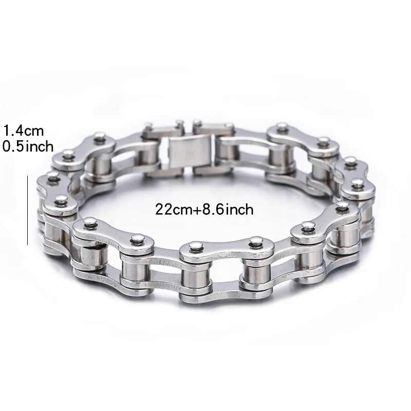 Байкерский браслет-цепочка из нержавеющей стали мужской браслет цепочка звеньев