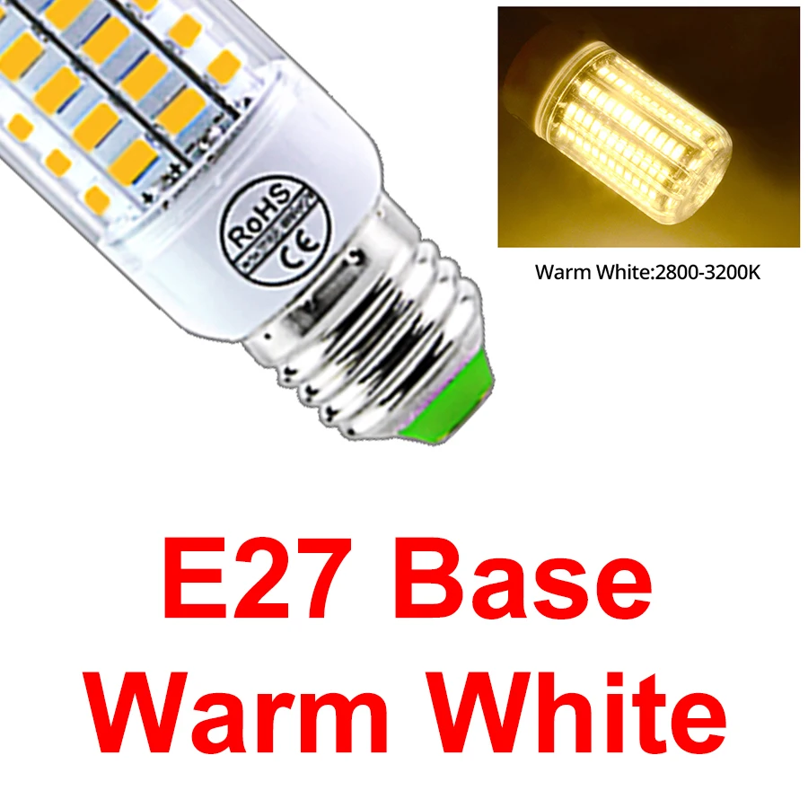 

Светодиодная лампа Globvat E27/E14 теплый/холодный белый 24/36/56/72 SMD5730