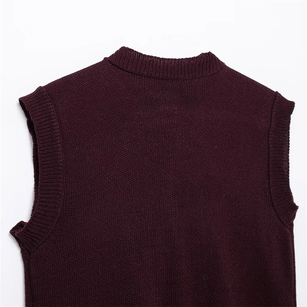 RARF 2024 свободный Ankela маленькая ароматная пуговица украшение вязаный жилет