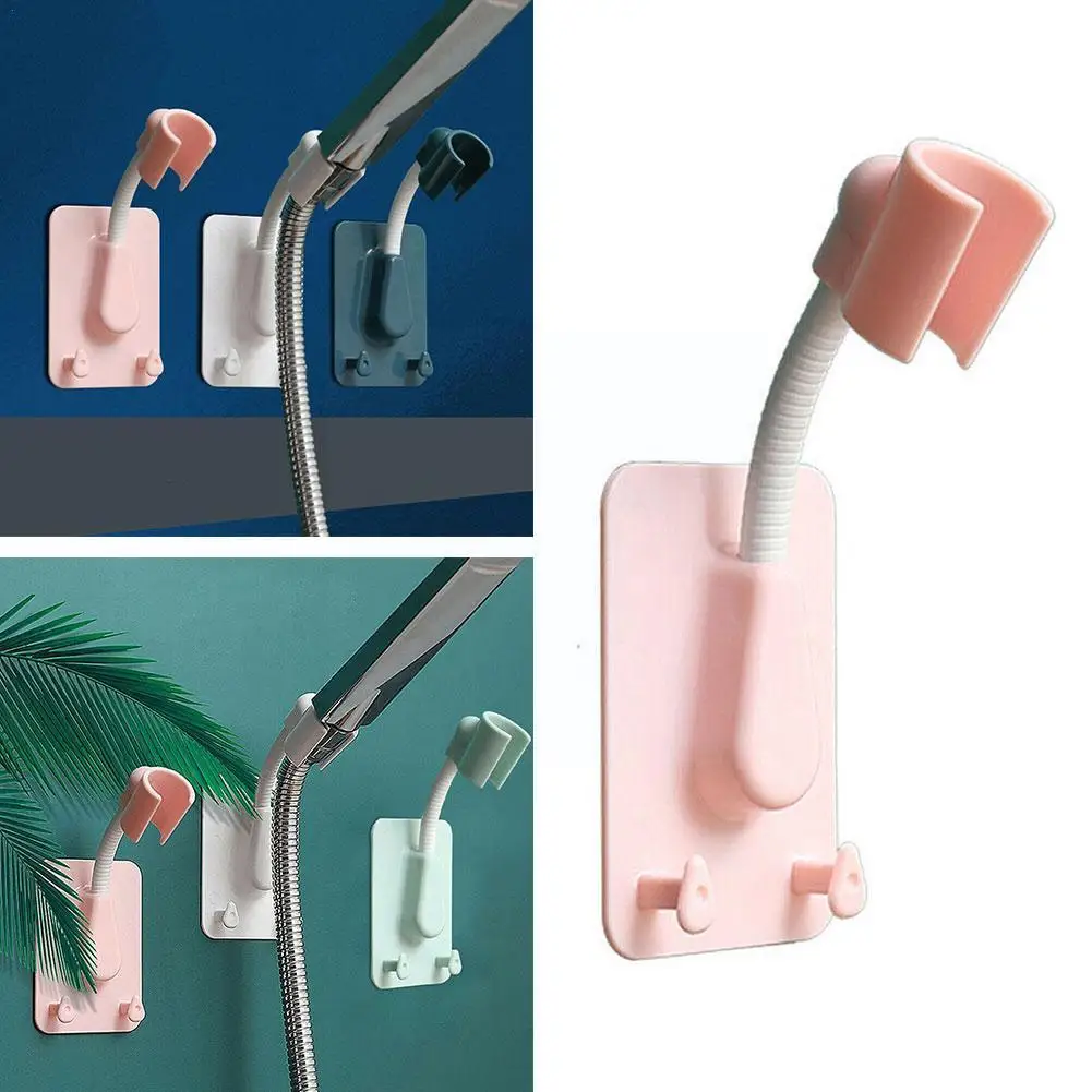

Adjustable Shower Bracket Shower Holder Self-adhesive 2 Bathroom Spa Hooks Mount Universal Wall Stand With Bracket S8y2
