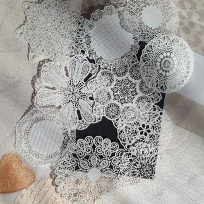 10Pcs Mandala Circle Lace Paper Doilies Placemats Wedding Party Decoration Supplies Scrapbooking DIY Crafts Paper
