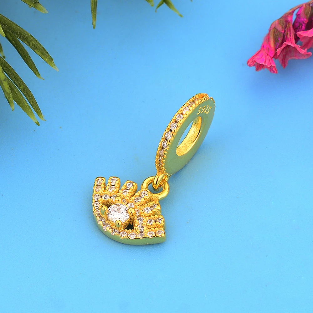 Ювелирные изделия FC Jewelry Fit Original Pan Charms Bracelet 925 Sterling Silver Turkey Evil Eye Zircon Bead For Making Women Berloque 2022 on.