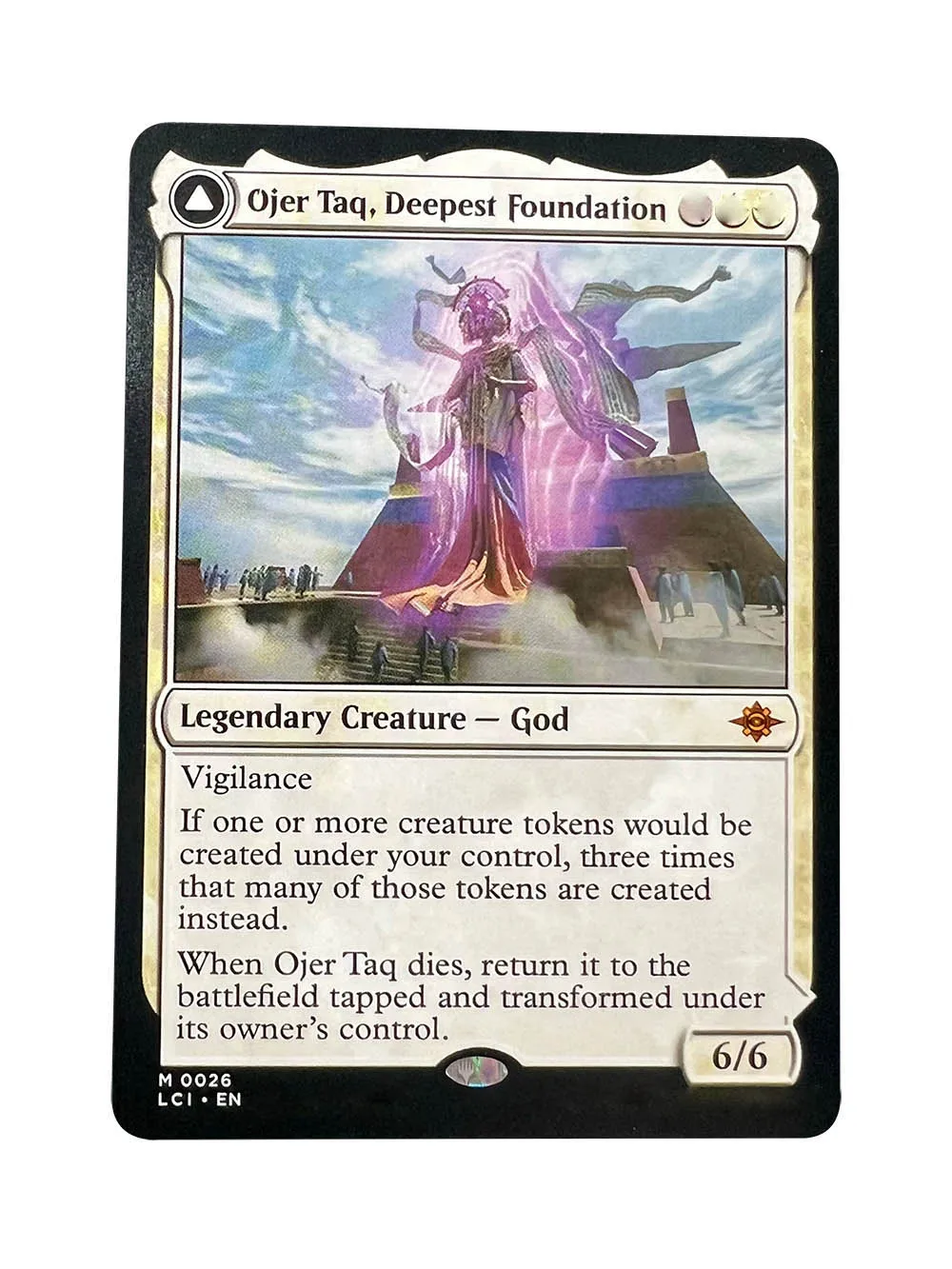Holo 18 Ojer Taq глубокая основа TCG Волшебные карточные игры Высокое качество Прокси