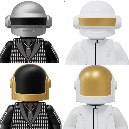 

4 шт. фигурки конструктора Daft Punk