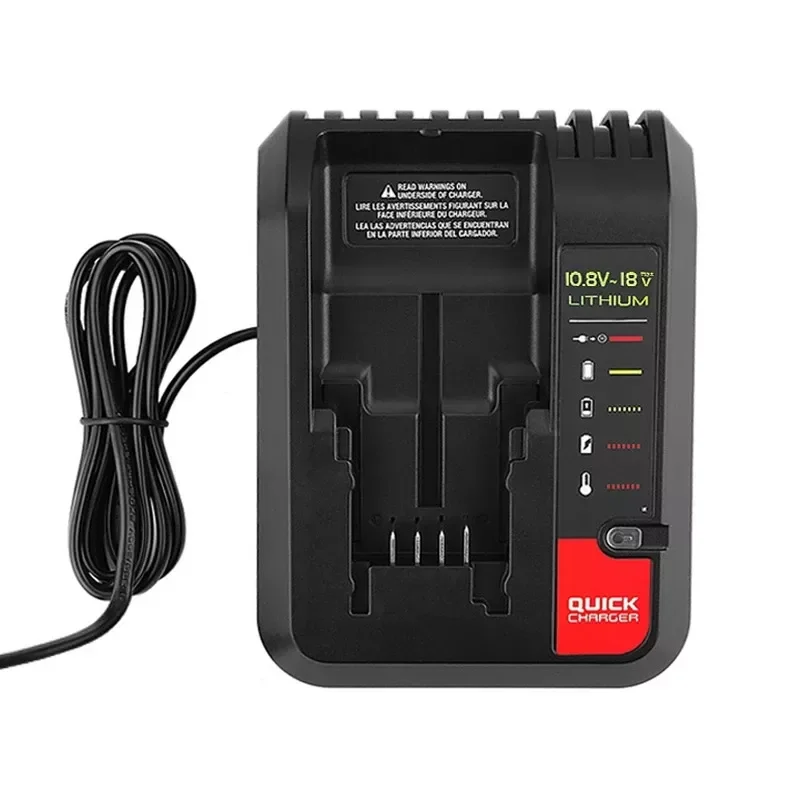 

For black decker charger Li-ion Battery Charger Porter Cable Stanley 10.8V 14.4V 18V 20V PCC690L L2AFC FMC690L FMC688L 686L B&am