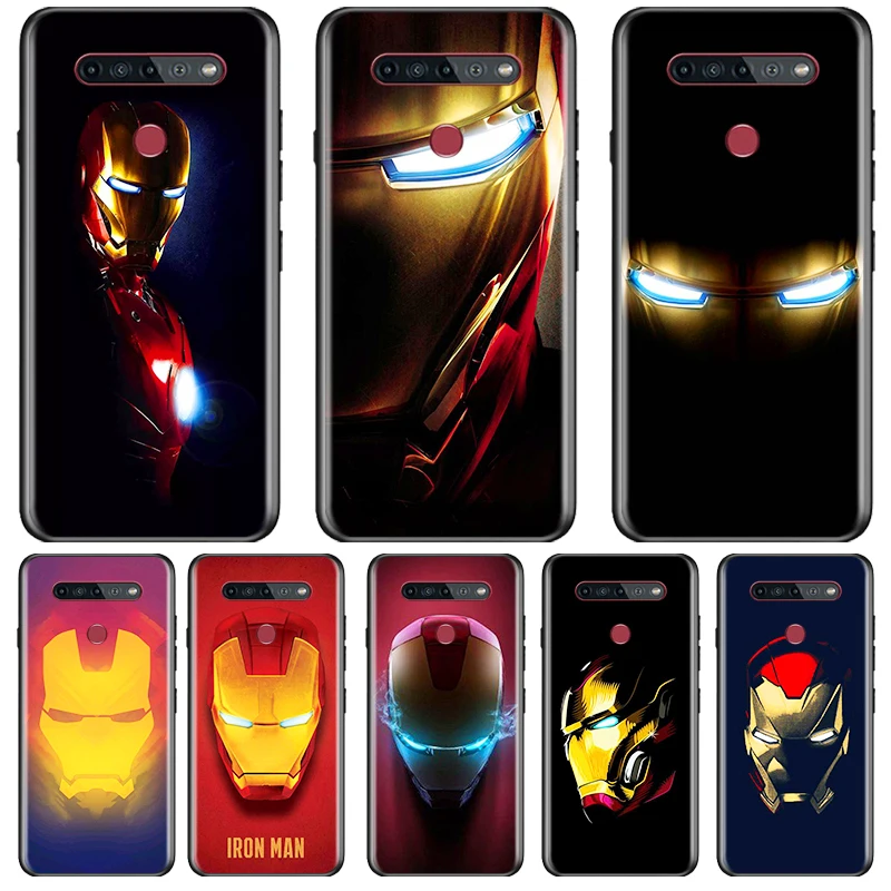 

Marvel Avengers Super Hero Iron Man Phone LG K92 K42 K22 K71 K61 K51S K41S K30 K20 2019 Q60 V60 V50S G8S G8 X Silicone TPU Cover