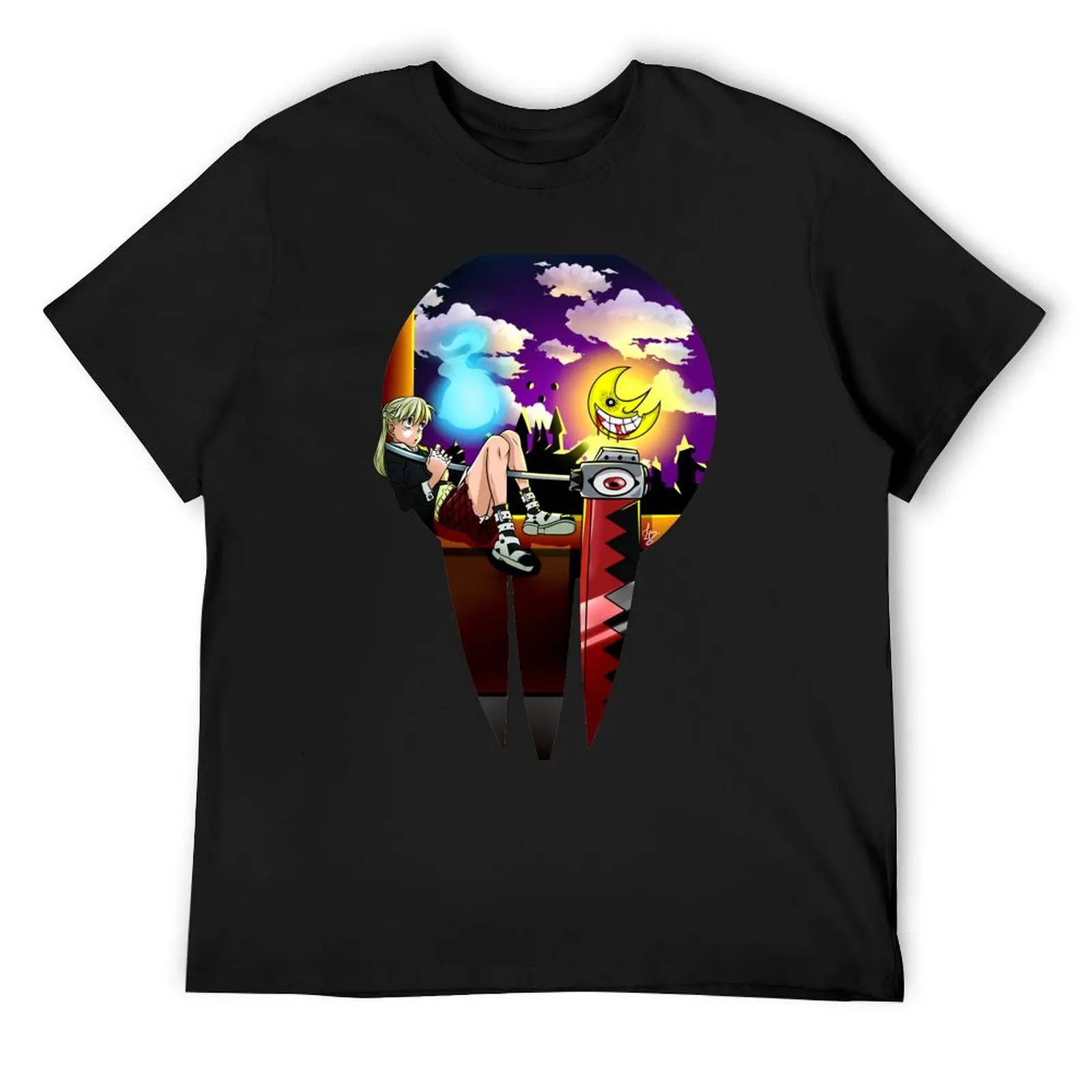 Мака и Душа! Футболка с винтажным рисунком синяя арховая дешевая мужская