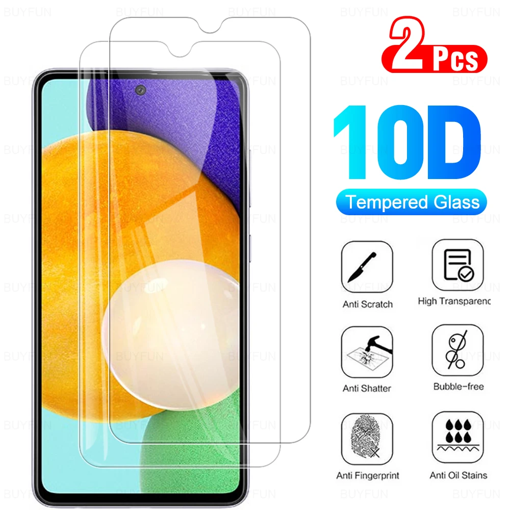 

2 шт. 9H закаленное стекло для Samsung a72 A52 защита для экрана для samsung A72 a72 a52 a32 4G фотокамера защитная пленка