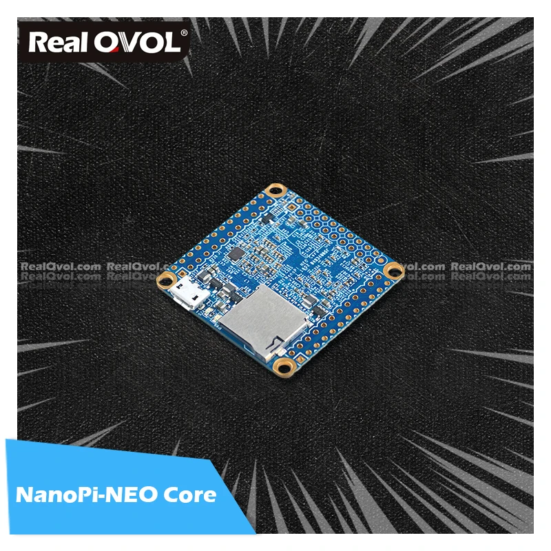 RealQvol FriendlyELEC NanoPi NEO Core 512MB RAM 8GB EMMC Allwinner H3 четырехъядерный процессор CortexA7 UbuntuCore с Mainline Linux