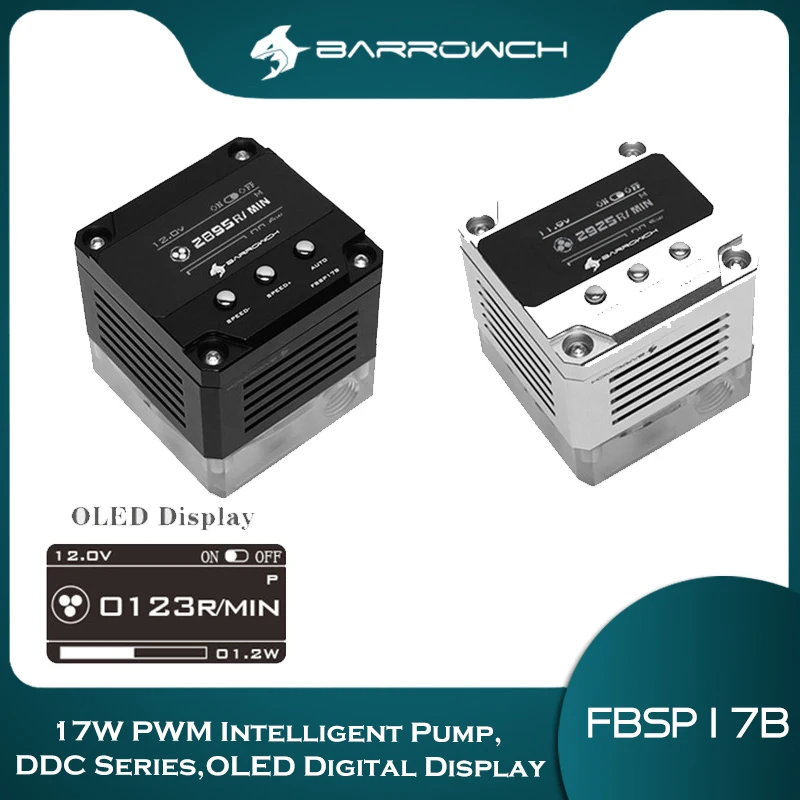 Насос ШИМ Barrowch 17 Вт DDC OLED цифровой дисплей ручное и управление скоростью 4000 об/мин