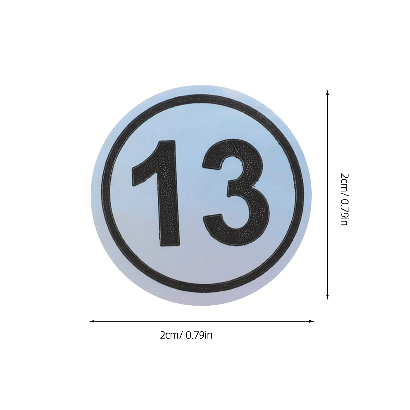 2-листые цифровые наклейки клейкие номерные этикетки круглые идентификационные