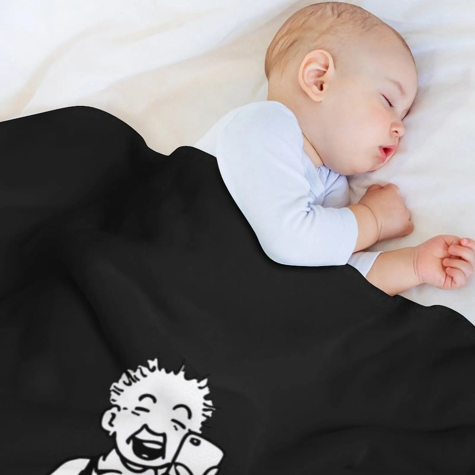 Фото Бестселлер - Плед-футболка Oor Wullie Selfie Essential из искусственного меха, мягкий и теплый плед для кровати №3