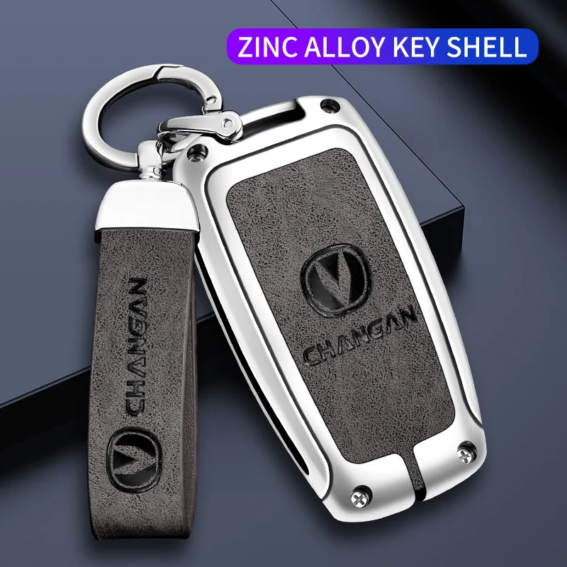 

Car Key Case Shell Auto Emblem Keychain Ring For Changan CS75 Plus CS95 CS35 Alsvin CS15 CS85 CS55 Eado CS15EV CX20 CX70 Raeton