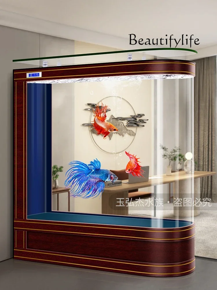 Европейский аквариум для гостиной новый экран средний и большой напольный