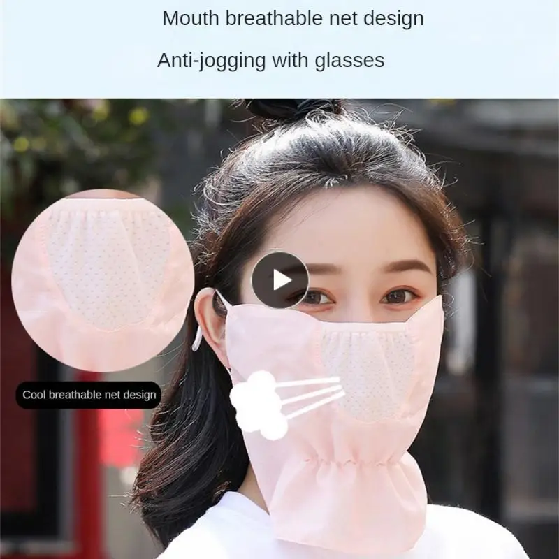 

Breathable Uv Resistant Colorful Sun Shading Neck Summer Mask Resistant Sun Hiking Scarves Sports Entertainment Anti-dust